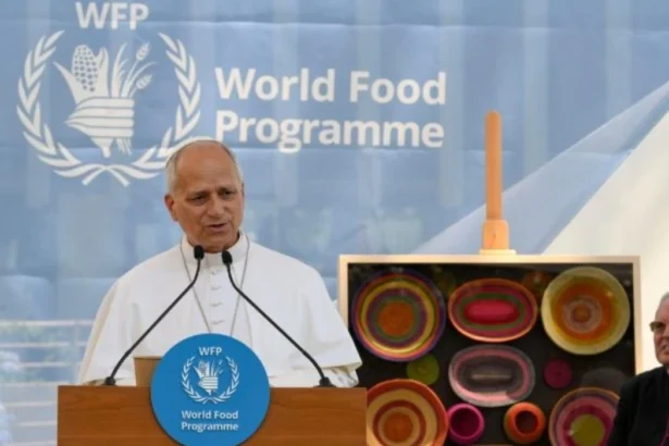 Pope Leo XIV visits WFP Rome headquarters